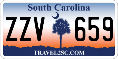 SC license plate ZZV659