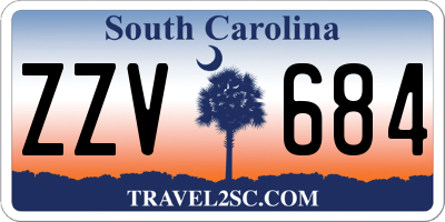 SC license plate ZZV684