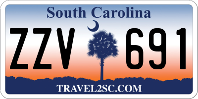 SC license plate ZZV691