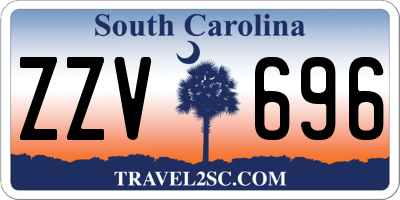 SC license plate ZZV696