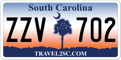 SC license plate ZZV702