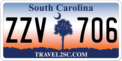 SC license plate ZZV706