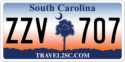 SC license plate ZZV707