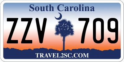 SC license plate ZZV709