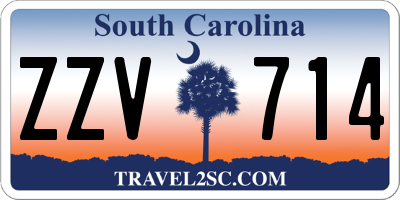 SC license plate ZZV714
