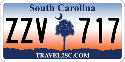 SC license plate ZZV717