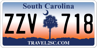 SC license plate ZZV718