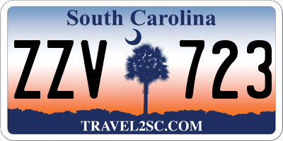 SC license plate ZZV723