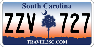 SC license plate ZZV727