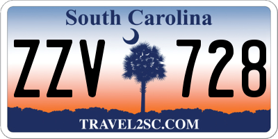 SC license plate ZZV728