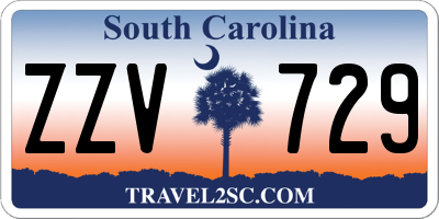 SC license plate ZZV729