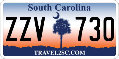 SC license plate ZZV730