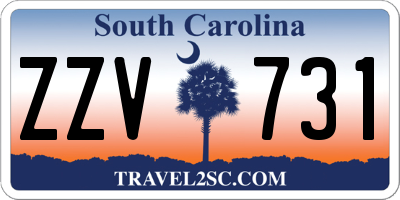 SC license plate ZZV731
