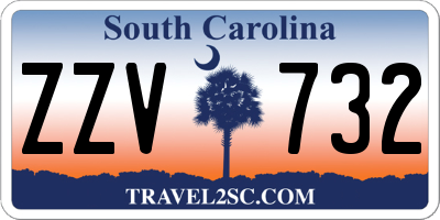 SC license plate ZZV732