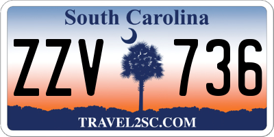 SC license plate ZZV736