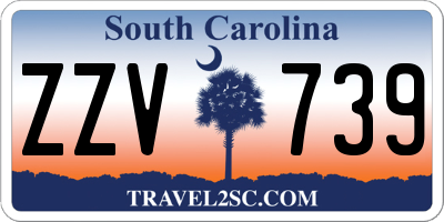 SC license plate ZZV739