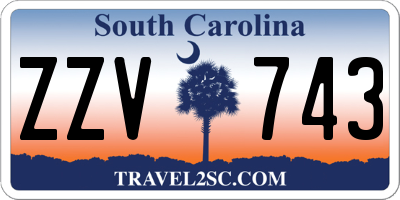 SC license plate ZZV743