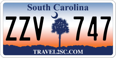 SC license plate ZZV747