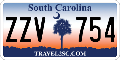 SC license plate ZZV754