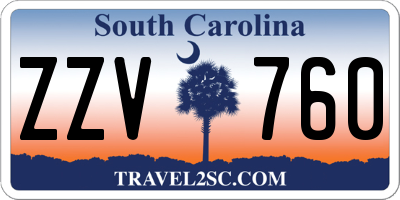 SC license plate ZZV760