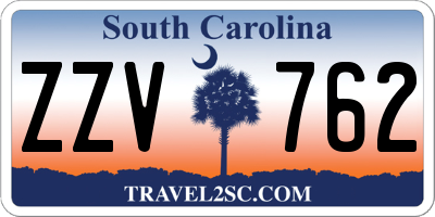 SC license plate ZZV762