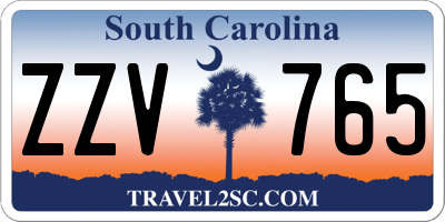 SC license plate ZZV765