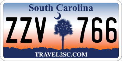 SC license plate ZZV766