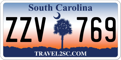 SC license plate ZZV769