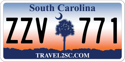 SC license plate ZZV771