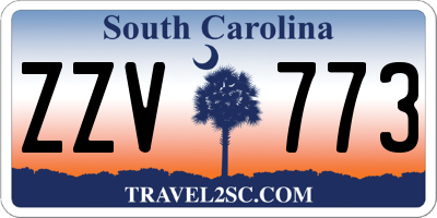 SC license plate ZZV773