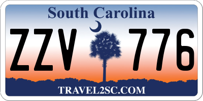SC license plate ZZV776