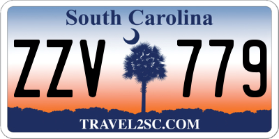 SC license plate ZZV779