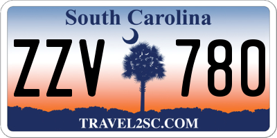 SC license plate ZZV780