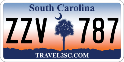 SC license plate ZZV787