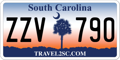 SC license plate ZZV790