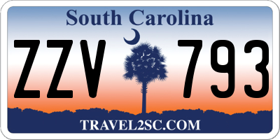 SC license plate ZZV793