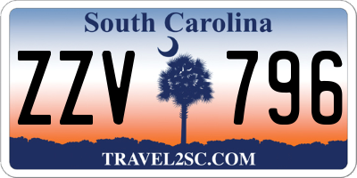 SC license plate ZZV796