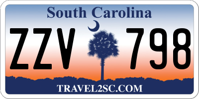 SC license plate ZZV798