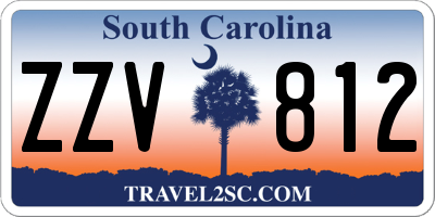 SC license plate ZZV812