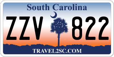 SC license plate ZZV822