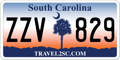 SC license plate ZZV829