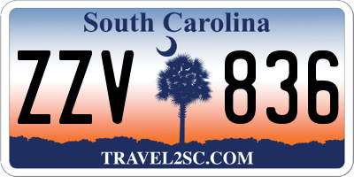 SC license plate ZZV836