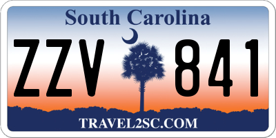 SC license plate ZZV841