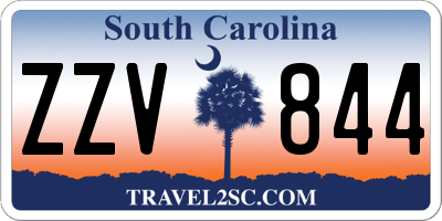 SC license plate ZZV844