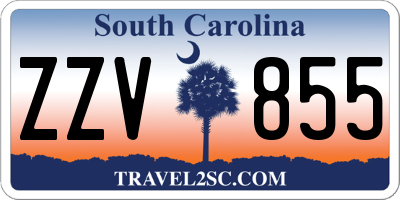 SC license plate ZZV855