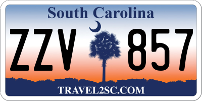 SC license plate ZZV857