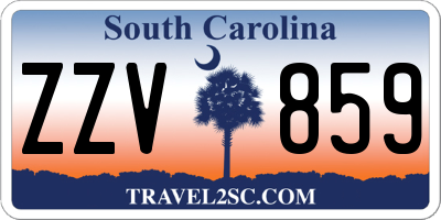 SC license plate ZZV859