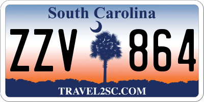 SC license plate ZZV864