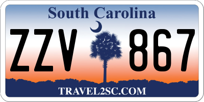 SC license plate ZZV867