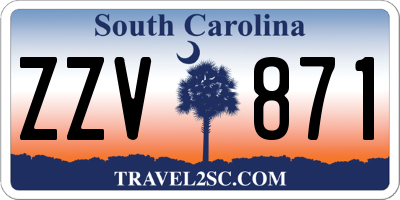 SC license plate ZZV871